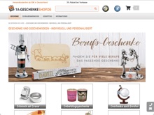 Screenshot 1a-Geschenkeshop Website