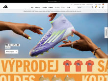 Screenshot Adidas Website