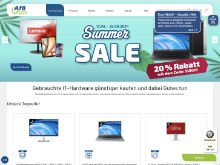 Screenshot AfB Website