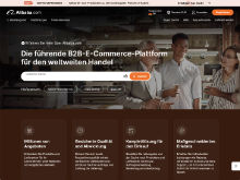 Screenshot Alibaba Website