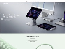 Screenshot Anker Website