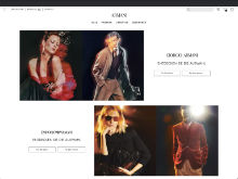 Screenshot Armani Website