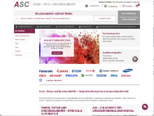 Screenshot ASC-Toner Website