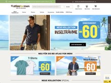 Screenshot Atlas For Men Website