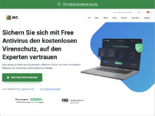 Screenshot AVG Website