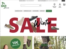 Screenshot Bär Schuhe Website
