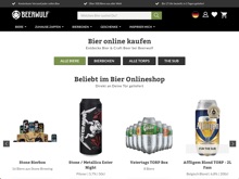 Screenshot Beerwulf Website