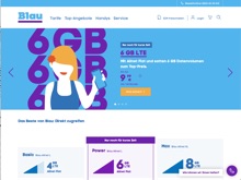 Screenshot Blau Website