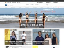 Screenshot Blue Tomato Website