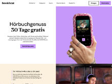 Screenshot BookBeat Website