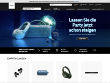 Screenshot Bose Website