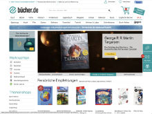 Screenshot bücher.de Website