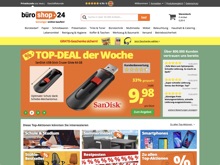Screenshot büroshop24 Website