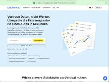 Screenshot carVertical Website