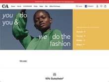 Screenshot C&A Website