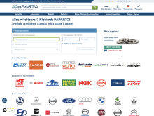 Screenshot Daparto Website