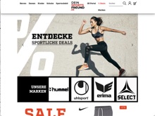Screenshot deinsportsfreund.de Website