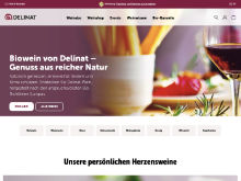 Screenshot Delinat Website
