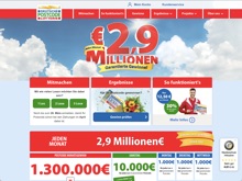 Screenshot Deutsche Postcode Lotterie Website