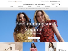 Screenshot Dorothy Perkins Website