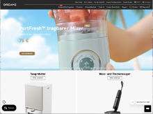 Screenshot Dreame Website