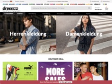 Screenshot dressinn Website