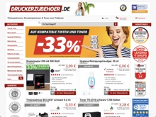 Screenshot Druckerzubehoer.de Website