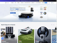 Screenshot Ecovacs Website