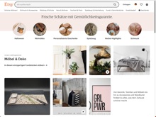Screenshot Etsy Website