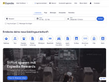 Screenshot Expedia Website