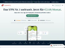 Screenshot ExpressVPN Website