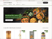 Screenshot Genusswald Website