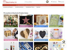 Screenshot Geschenke24 Website