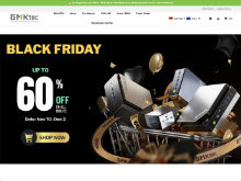 Screenshot GMKtec Website