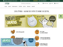 Screenshot Green Petfood Website
