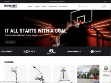 Screenshot Hammer Teamsport Website