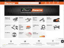 Screenshot Harfington Website