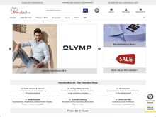 Screenshot Hemdenbox Website