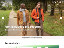 Screenshot Herrenausstatter Website