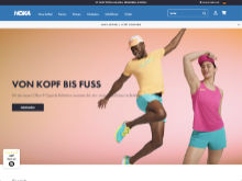Screenshot Hoka Website