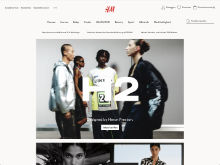 Screenshot H&M Website