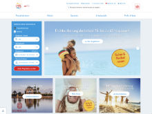 Screenshot ITS Reisen Website