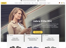 Screenshot Jabra Website