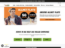 Screenshot klarmobil Website