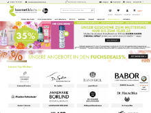 Screenshot Kosmetikfuchs Website