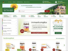 Screenshot Kräuterhaus Sanct Bernhard Website