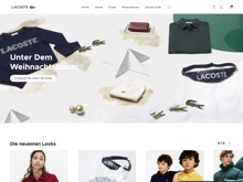 Screenshot Lacoste Website