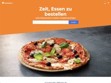 Screenshot Lieferando Website