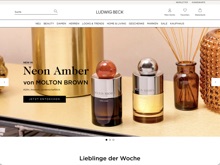 Screenshot Ludwig Beck Website