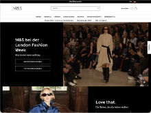 Screenshot Marks & Spencer Website